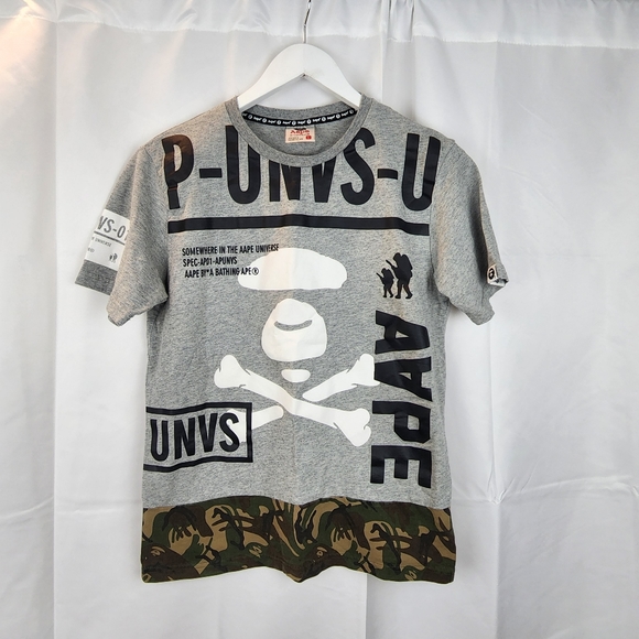 Bape Tops - AAPE by BAPE graphic tshirt size L in EUC